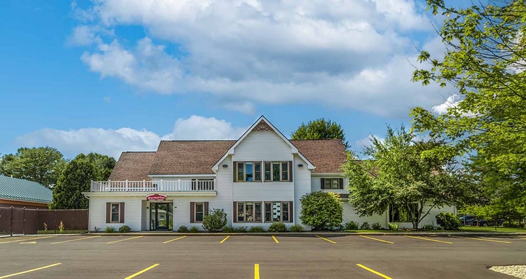 Sun Prairie Broadway's white and brown childcare facility