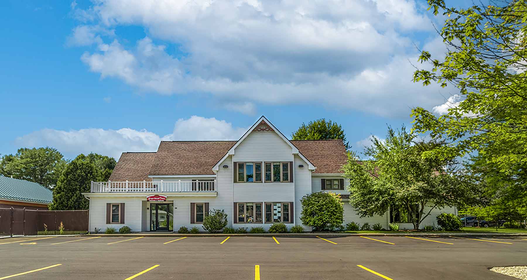 Sun Prairie Broadway's white and brown childcare facility